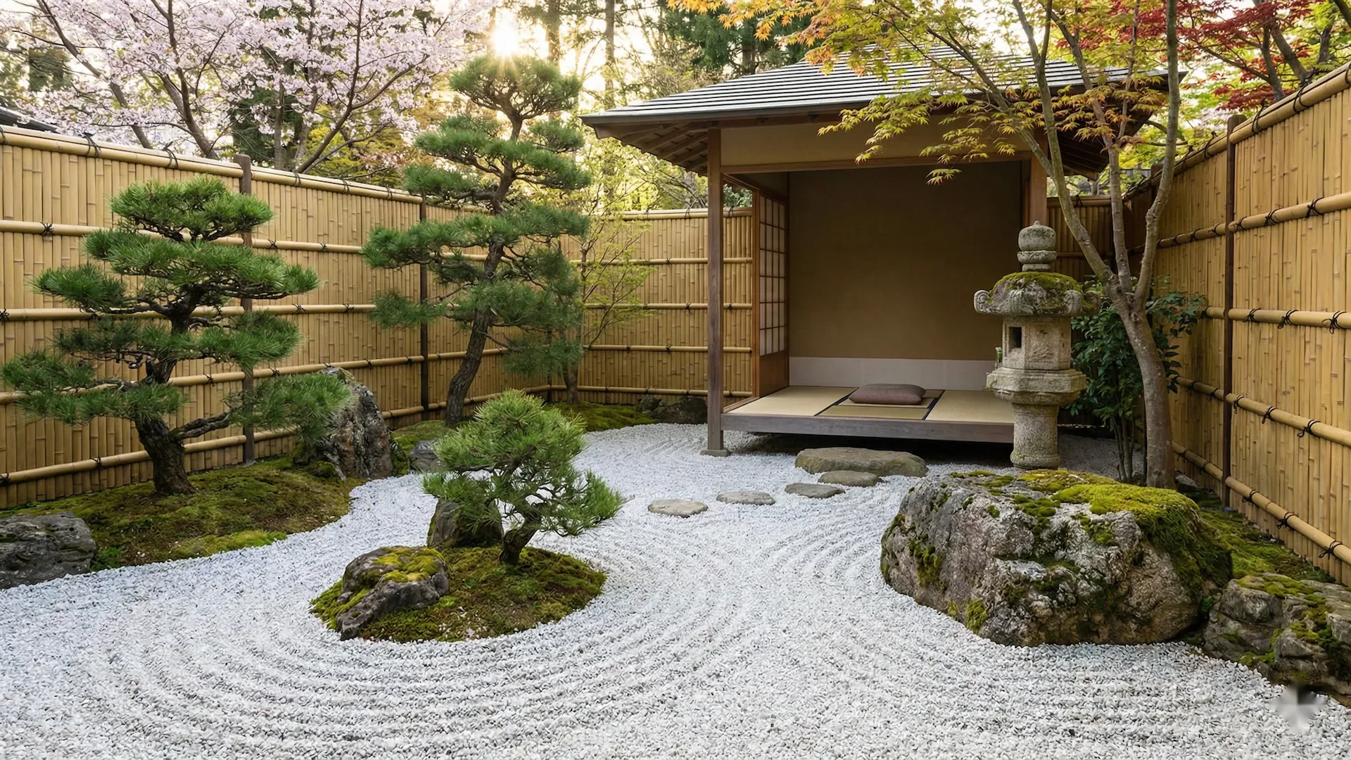 Taman Zen Jepun — contoh